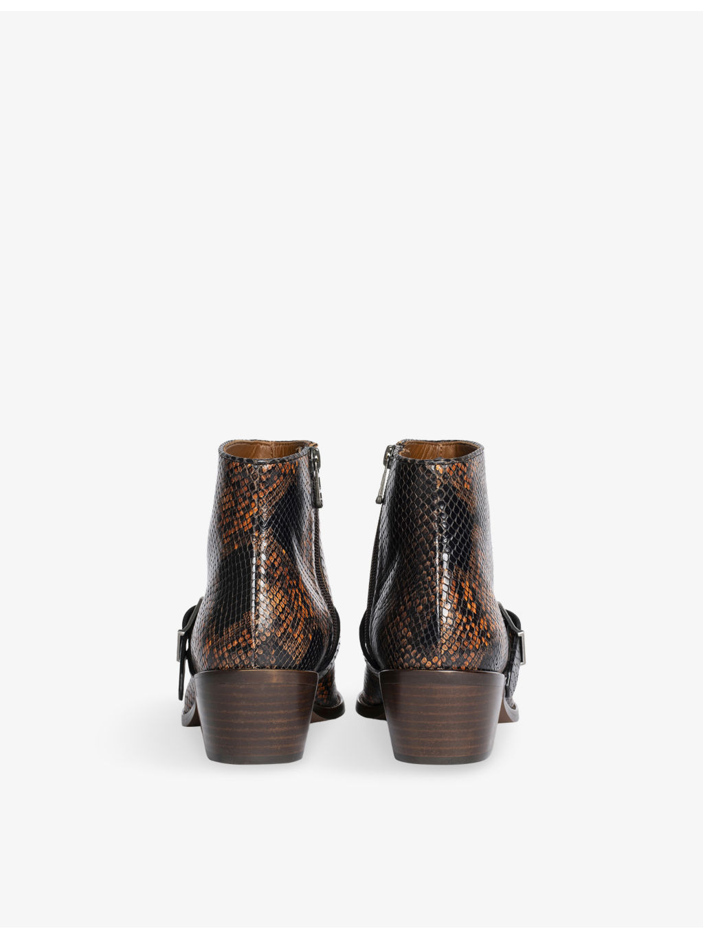 Tylow Leather Heeled Ankle Boots - 3