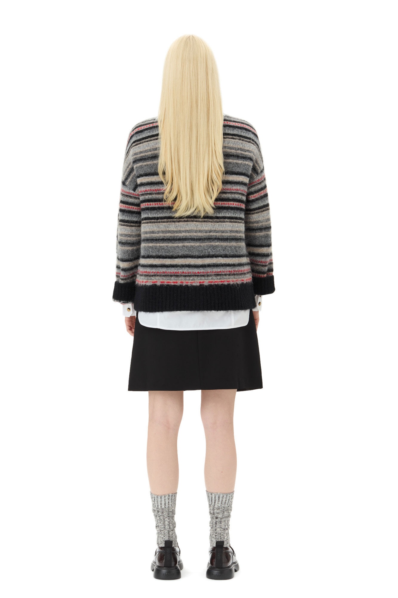 STRIPE BOXY CARDIGAN - 5