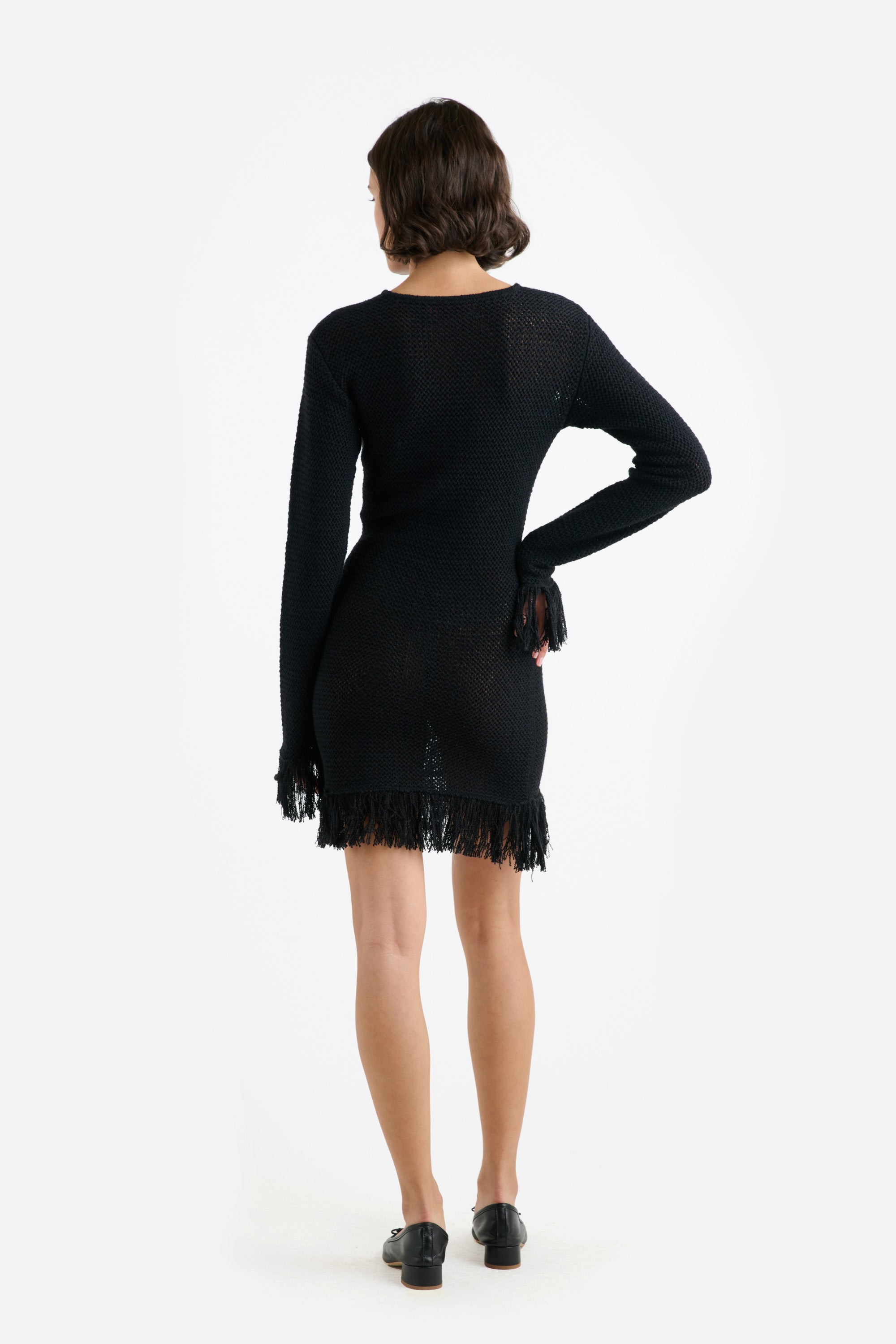 NORA LITE FRINGE MINI DRESS - 4