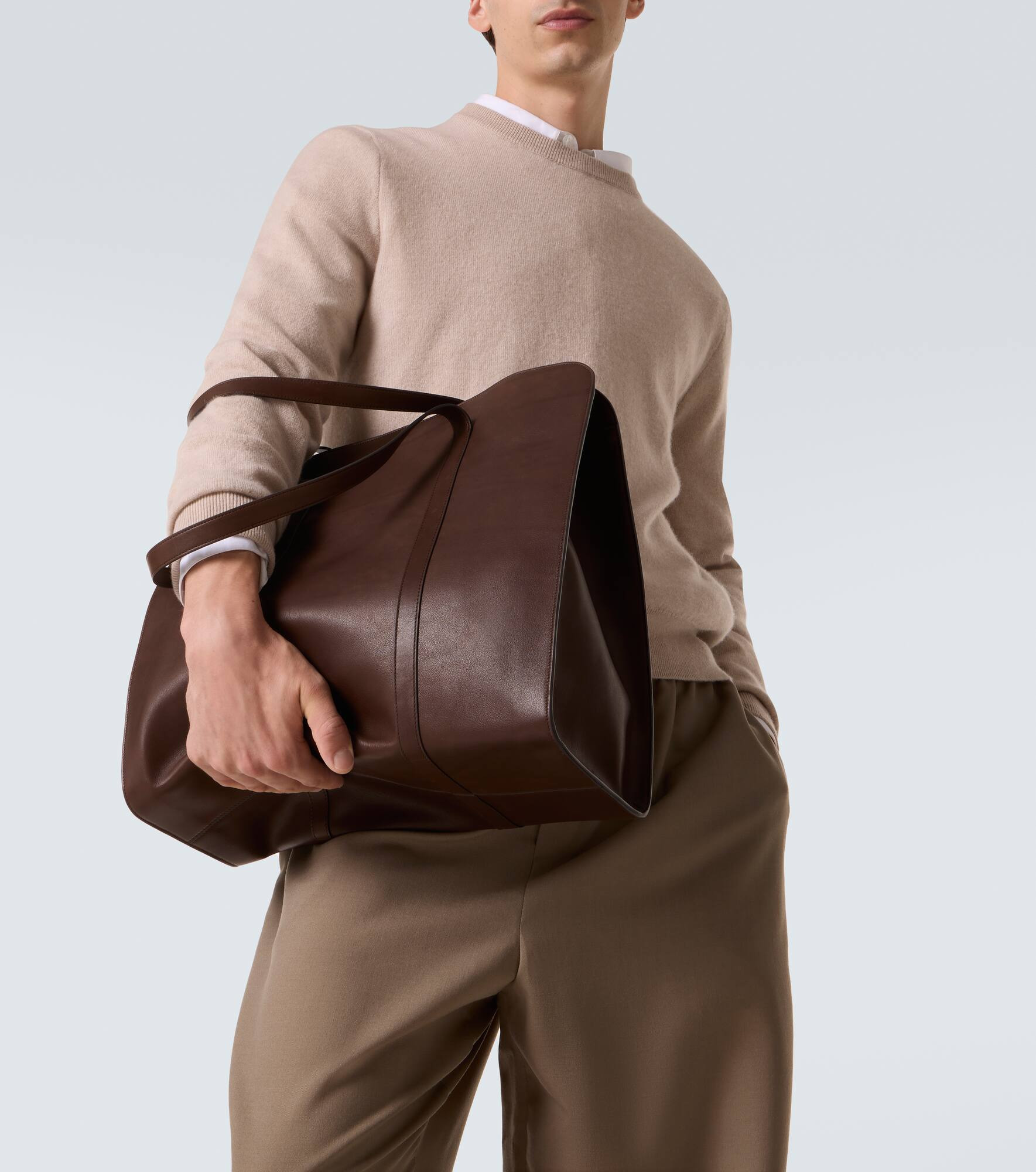 Ben leather tote bag - 3