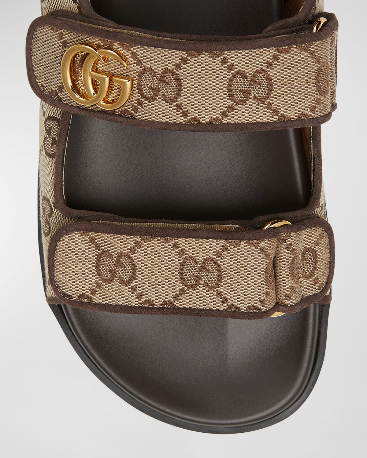 GUCCI Moritz Monogram Easy Slingback Sandals neimanmarcus