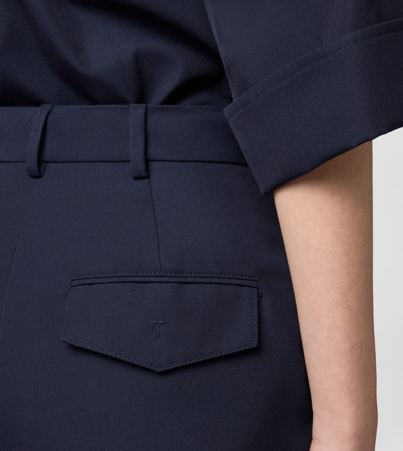 PANTS IN COTTON BLEND WOOL - BLUE 4