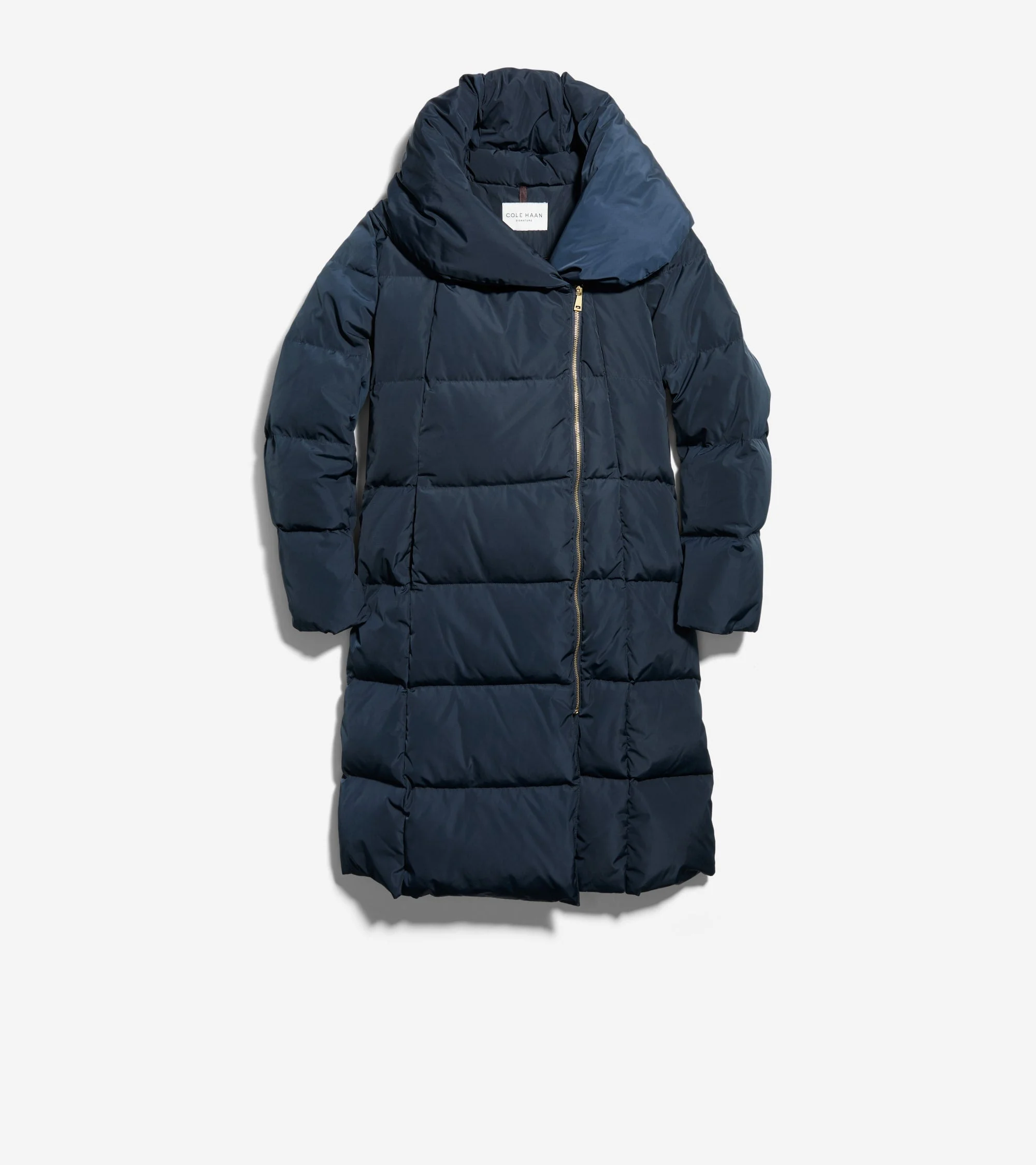 Women's Signature Asymmetrical Collar Convertible Coat 40in - 1