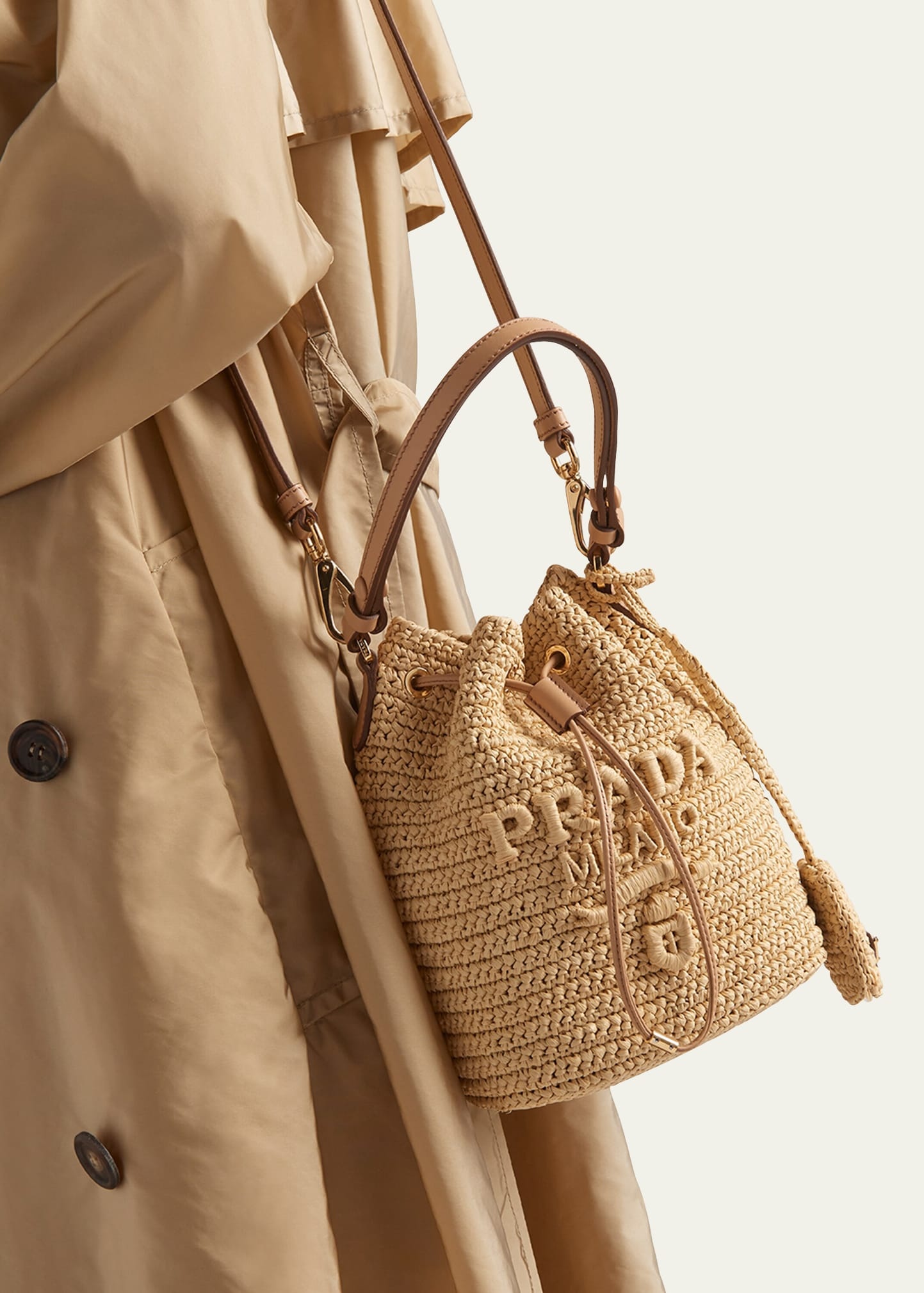 Logo Crochet Bucket Bag - 2