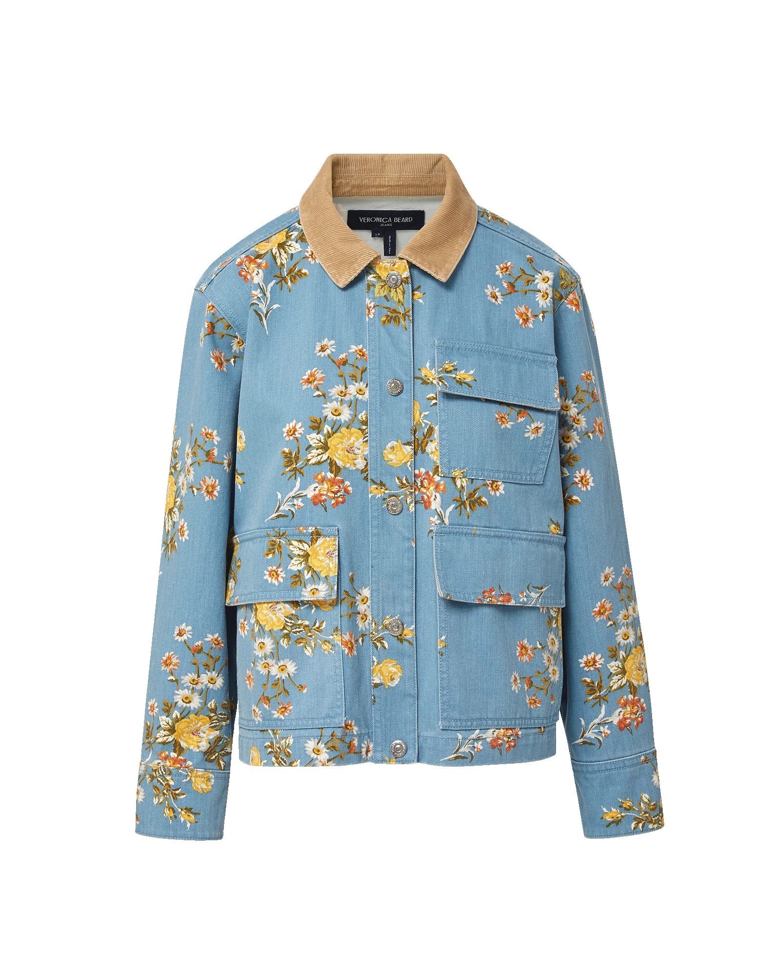 LEIGHTON FLORAL DENIM JACKET - 1