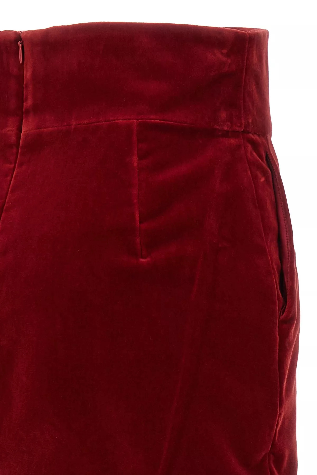 Velvet midi skirt - 5