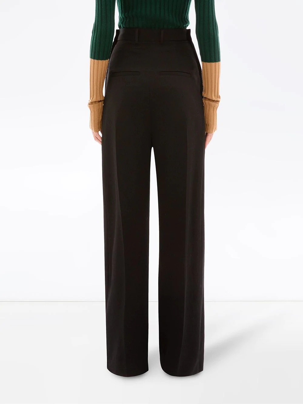 high waisted wide leg trousers - 4