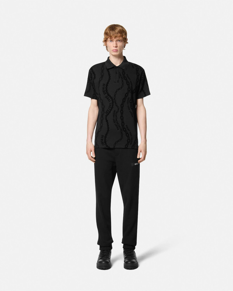 VERSACE JEANS COUTURE Chain Couture Regular-Fit Polo Shirt outlook
