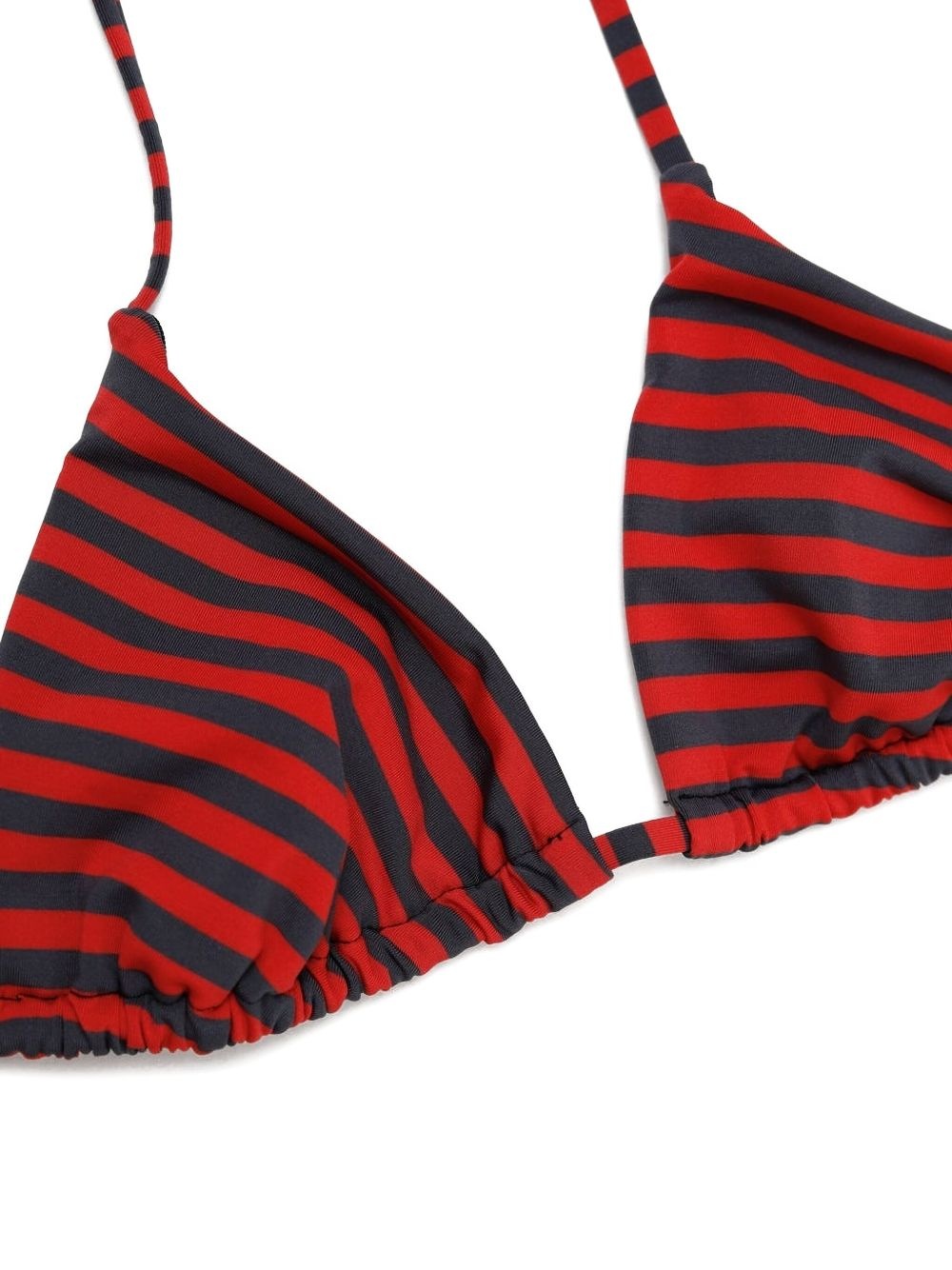 Kineta striped-pattern bikini top - 2