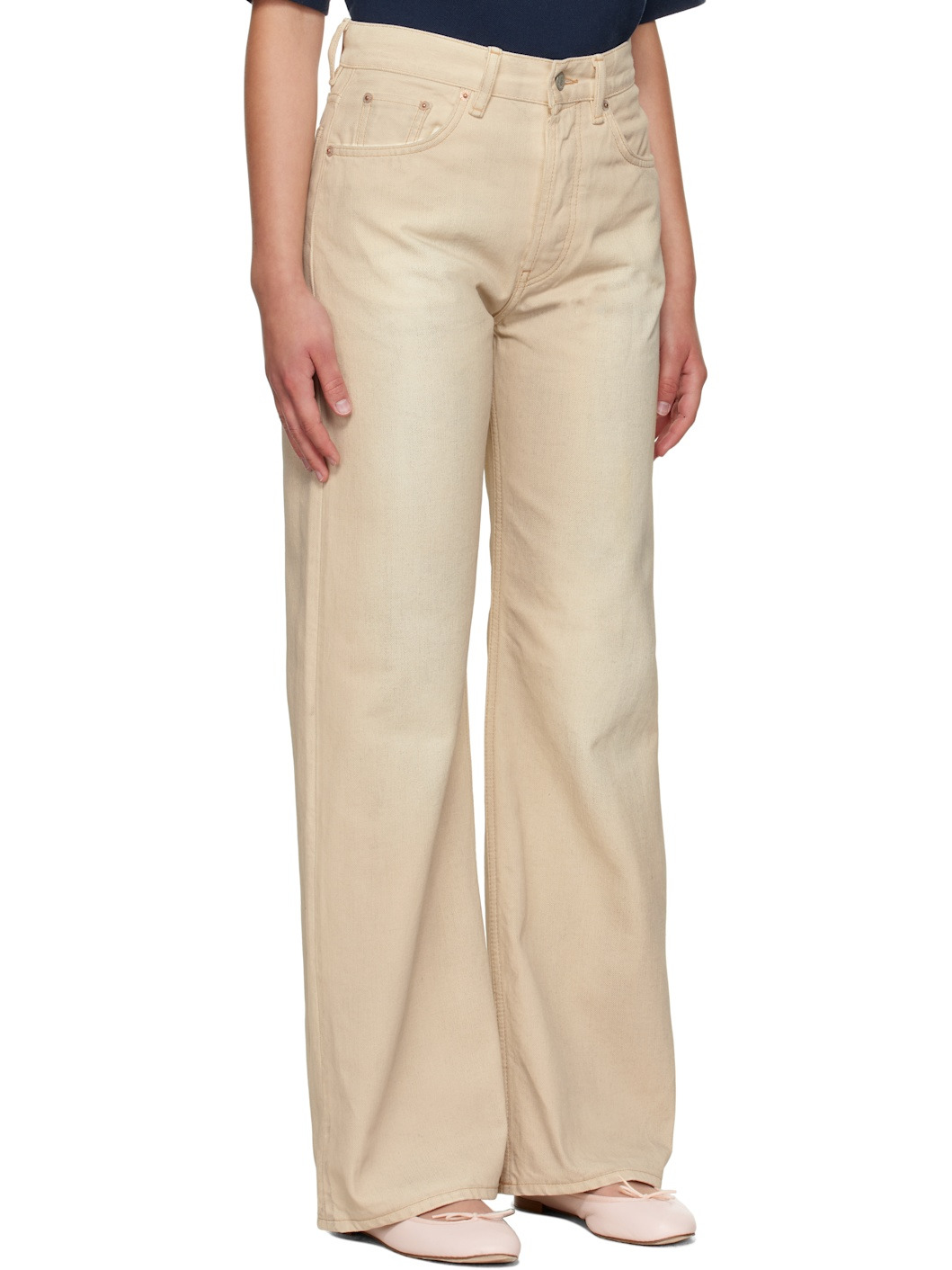 Beige 2021F Regular Fit Jeans - 2
