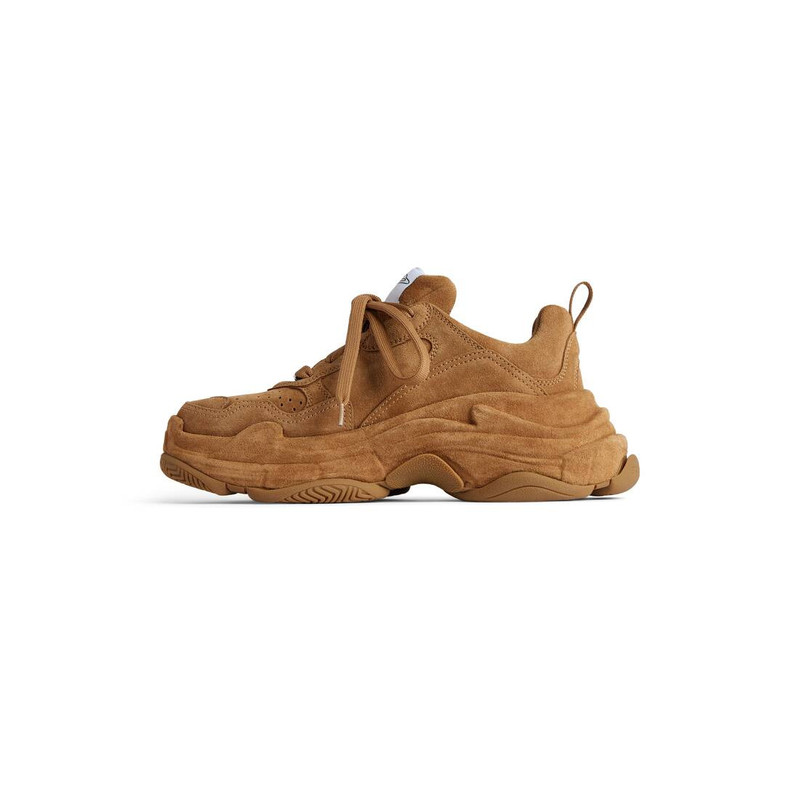 Women's Triple S Sporty Suede Sneaker in Brown 4
