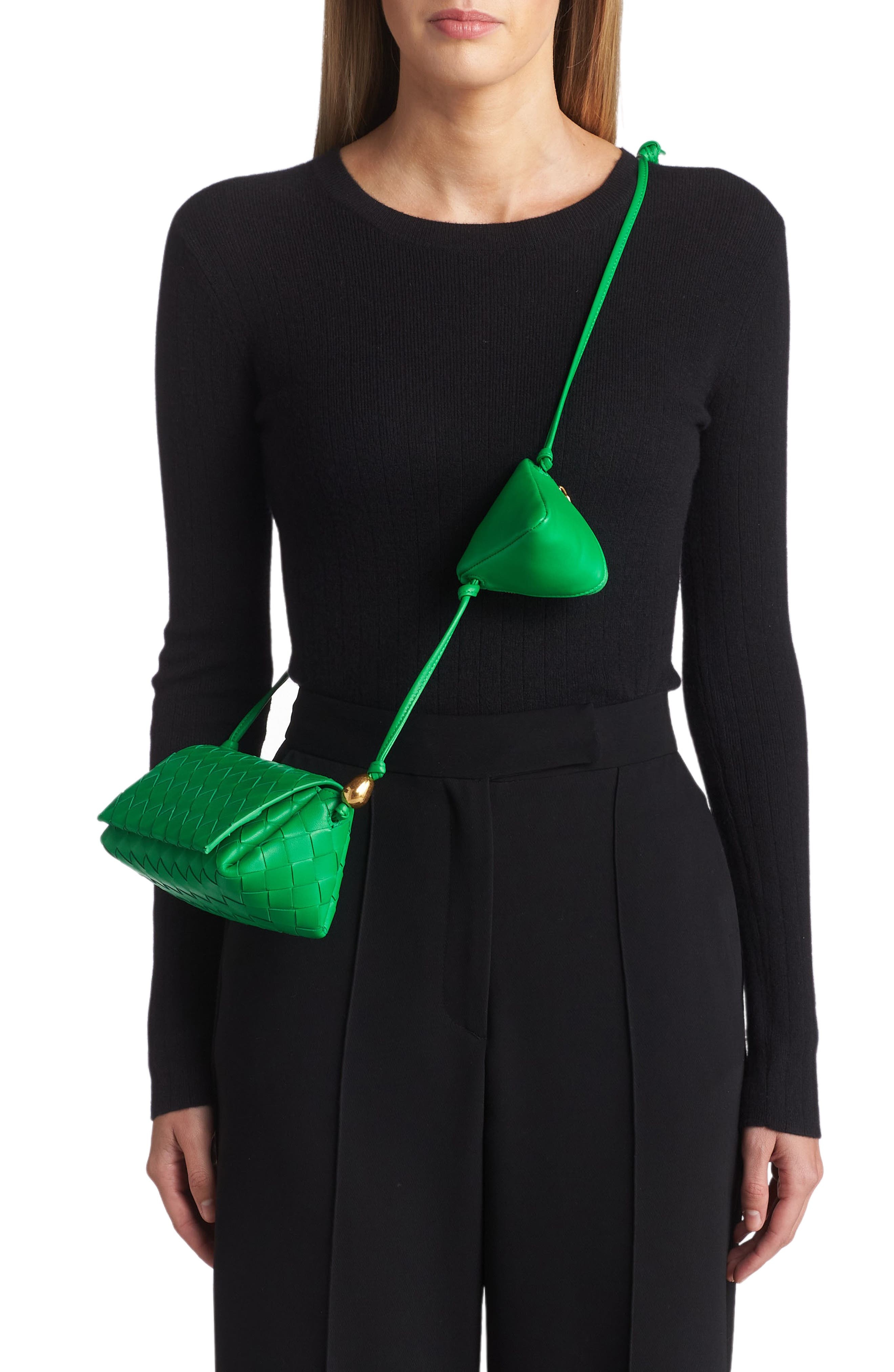 Multipouch Intrecciato Leather Crossbody Bag - 2