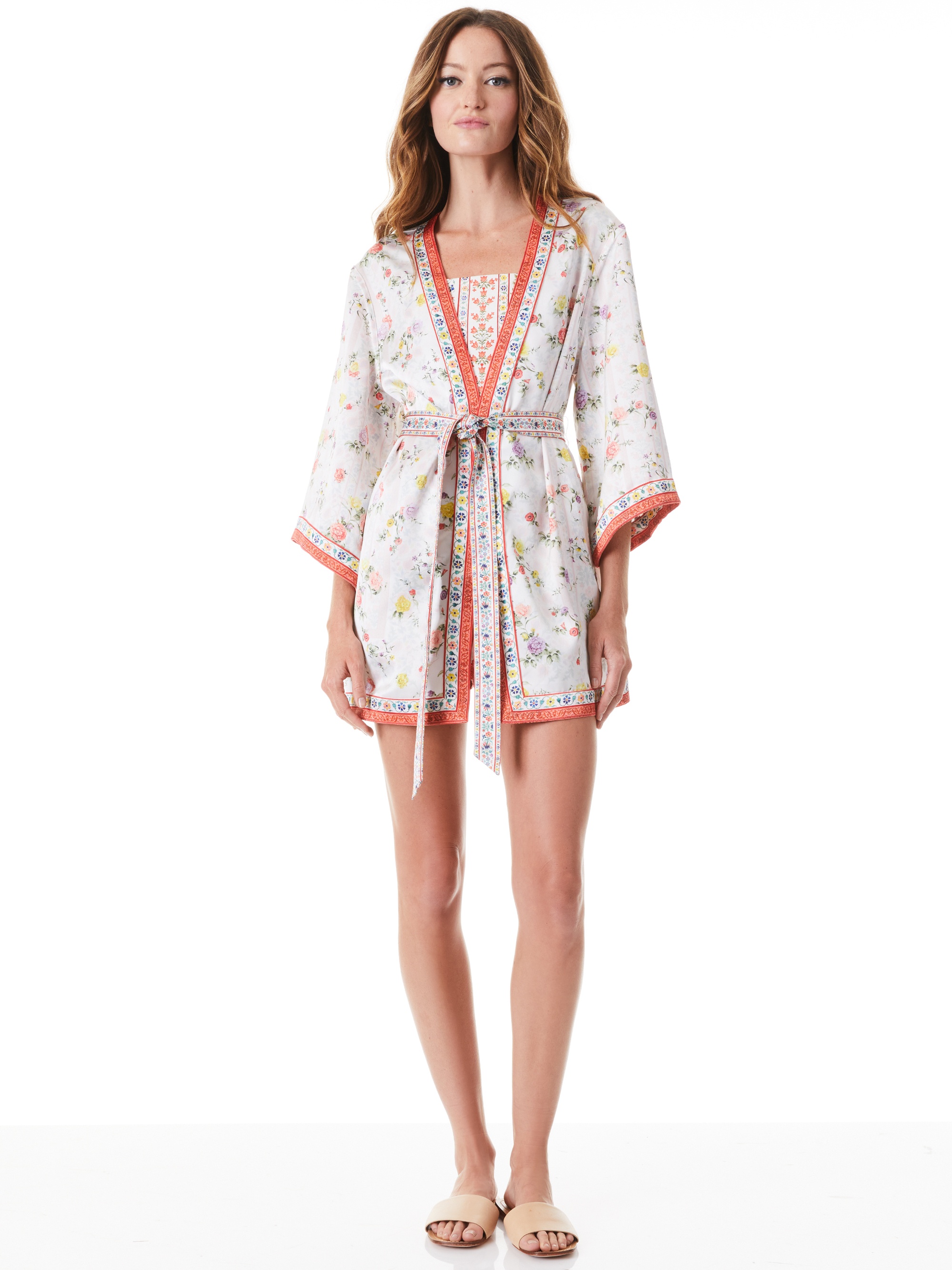 DOMINO REVERSIBLE MINI KIMONO WITH BELT - 1