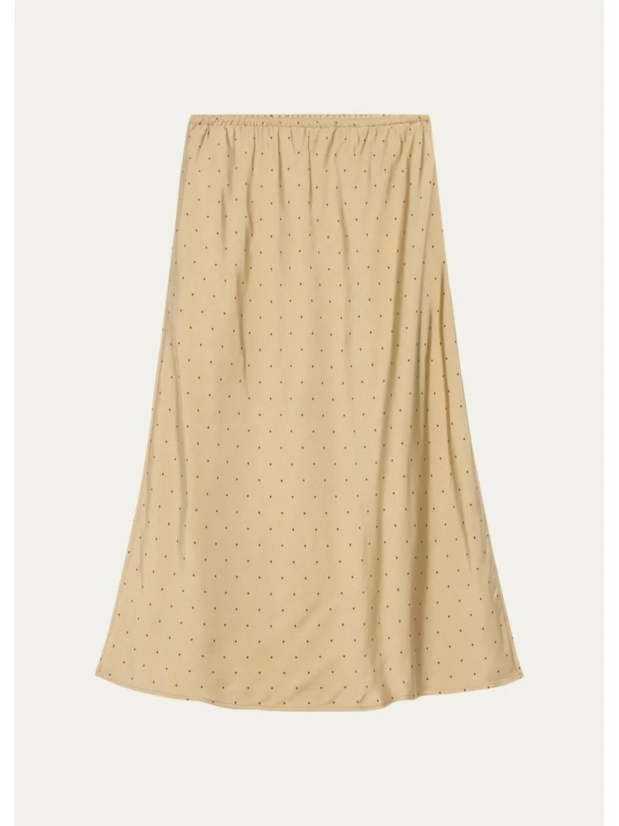 Grid Dot Slip Skirt - 1