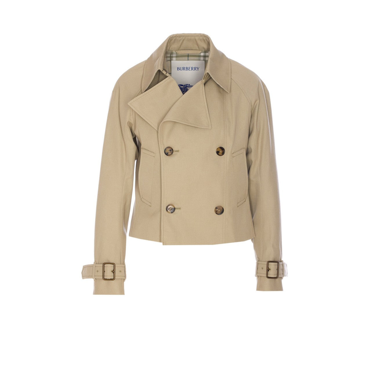 Burberry Women Trench Cropped Gabardine Jacket - 1