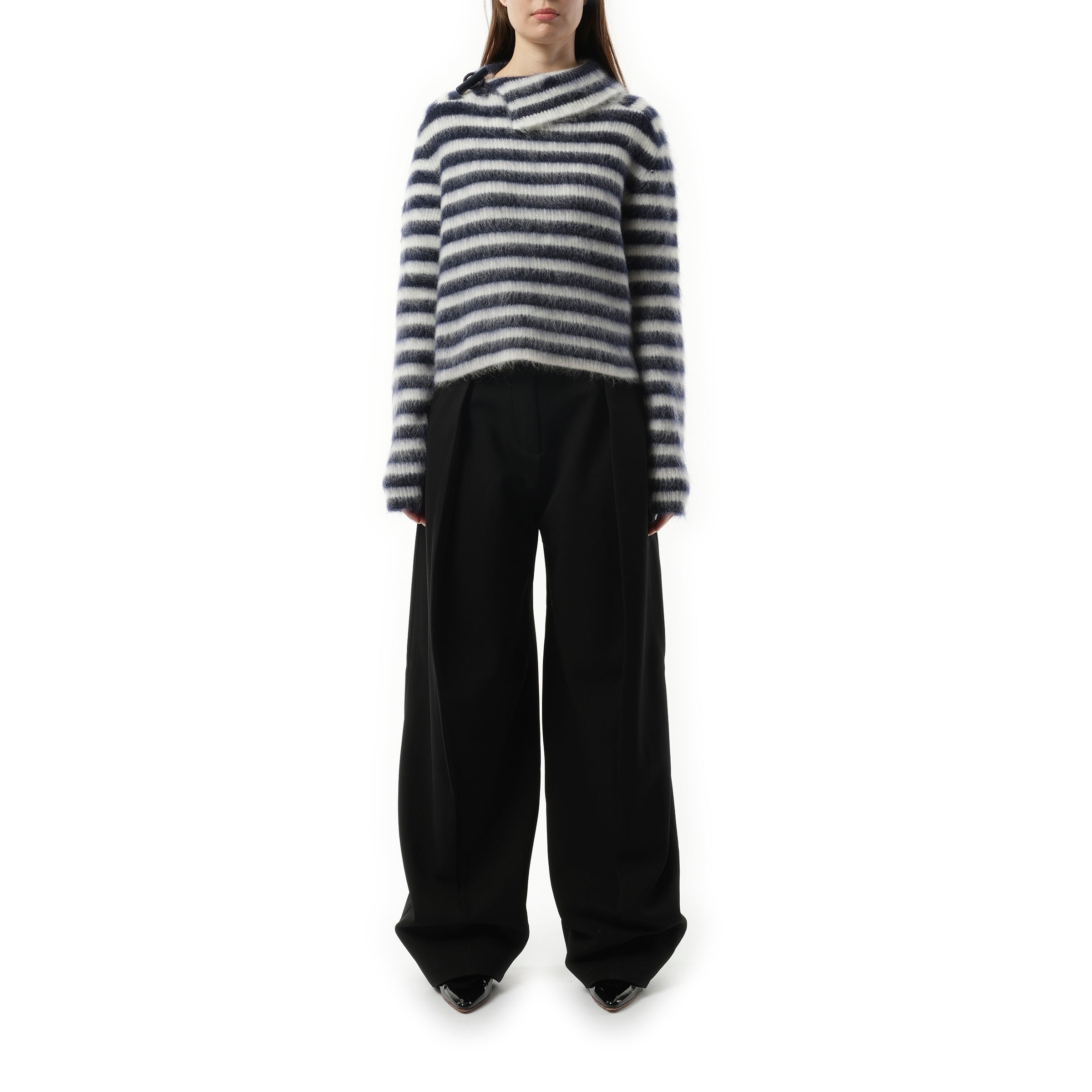 Le Pull Marina in Navy/Multicolour - 4