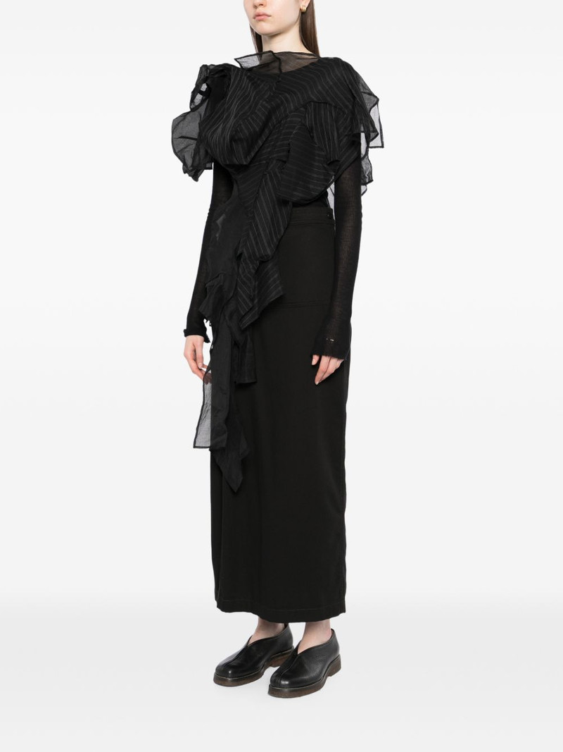 asymmetric darts 3D blouse 3