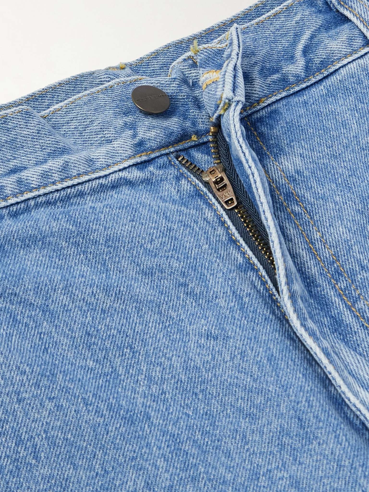 Single Knee Straight-Leg Jeans - 3