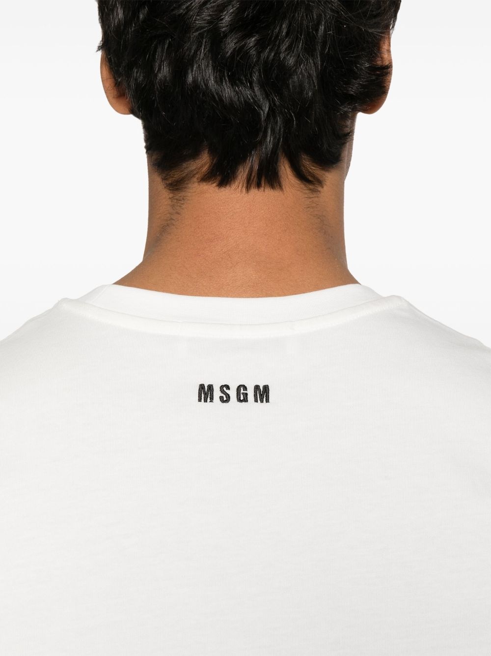 logo-embroidered T-shirt - 4