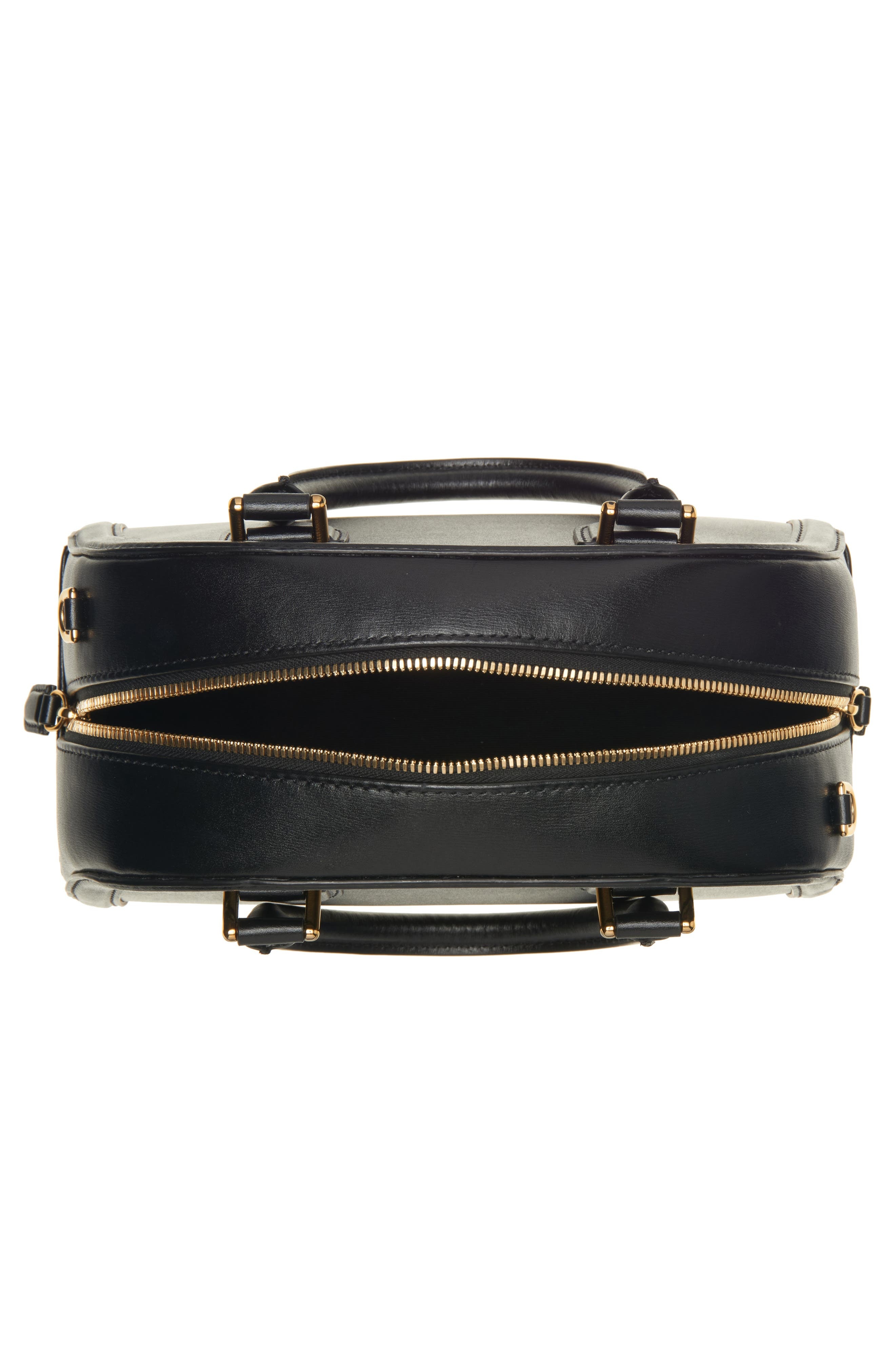 McQueen Small Birdee Boston Handbag in Black/Gold at Nordstrom - 5