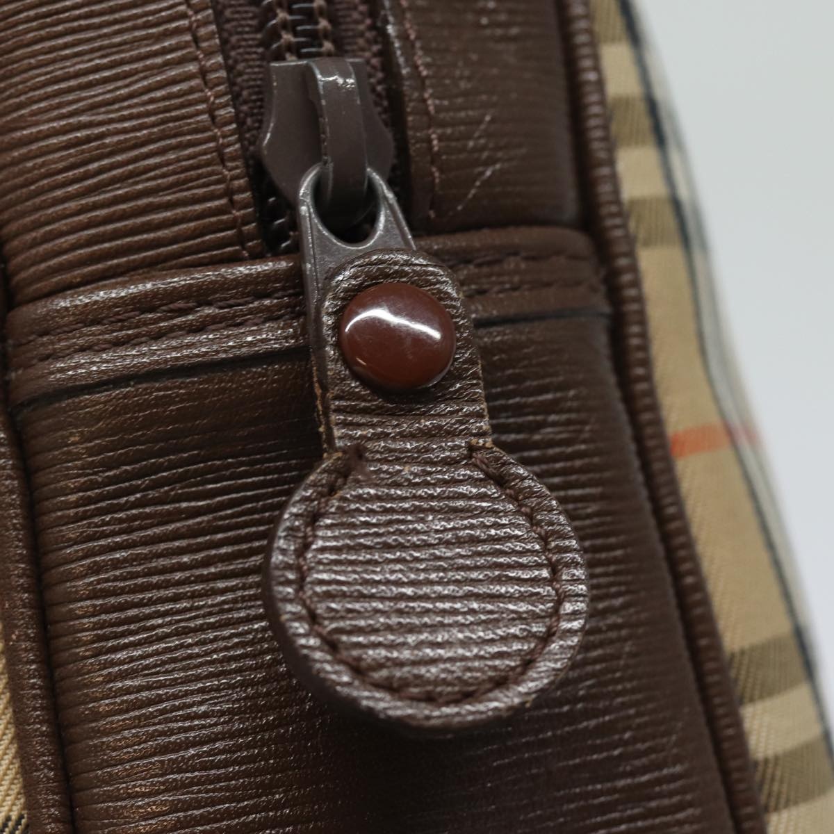 Burberry Nova Check Hand Bag Canvas Beige - 10