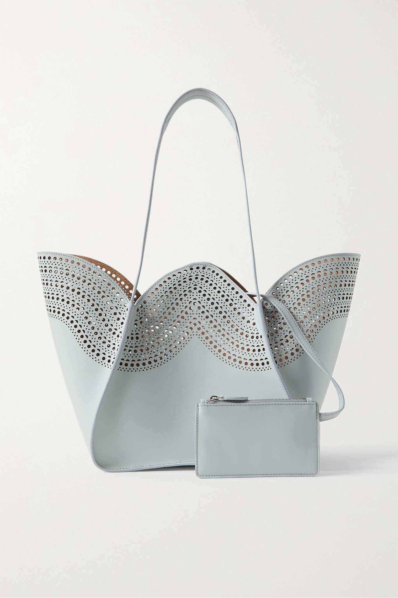 Lili 22 small laser-cut leather tote - 6