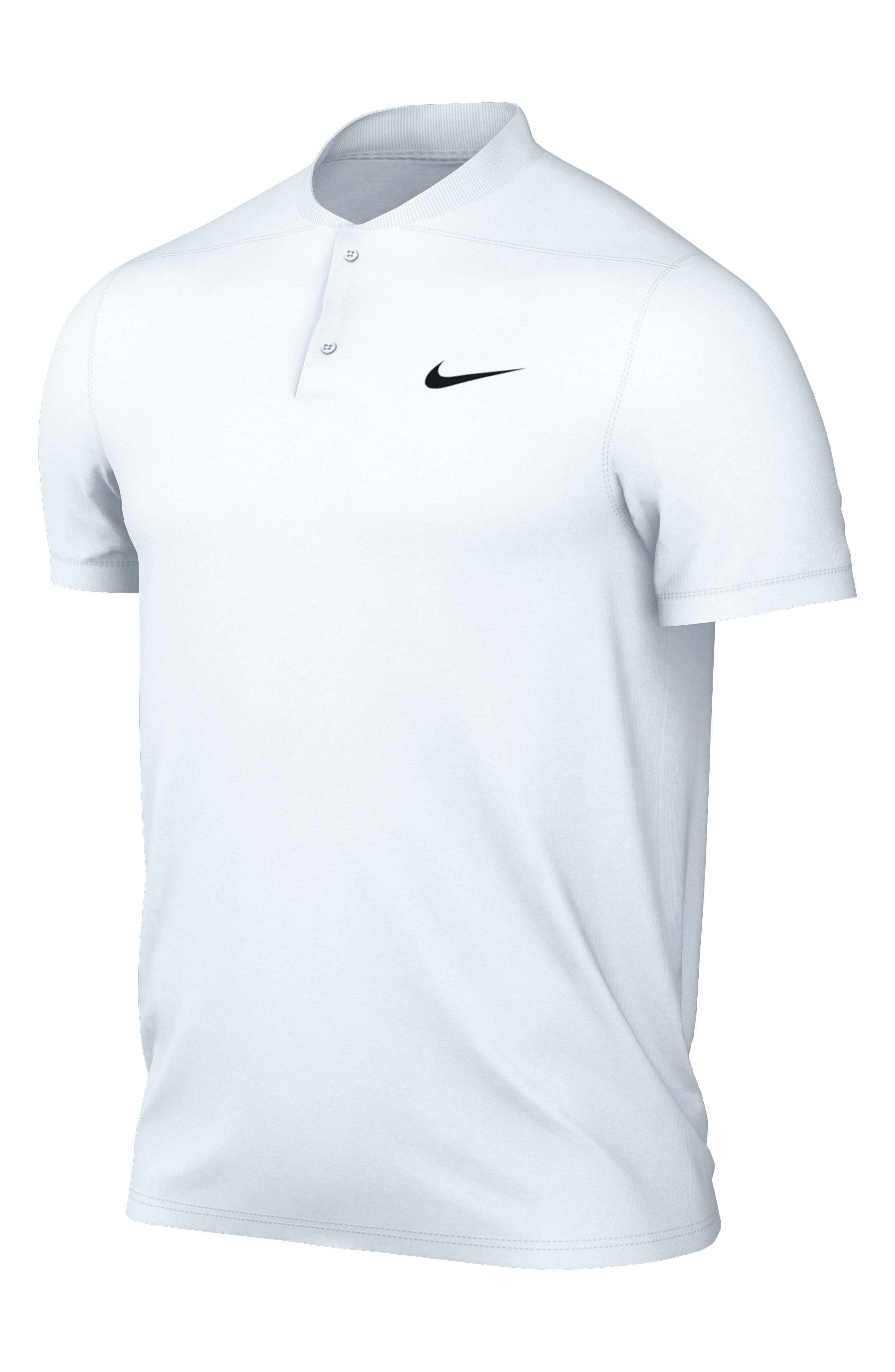 Nike Dri-FIT Victory Blade Collar Polo in White/Black at Nordstrom - 6