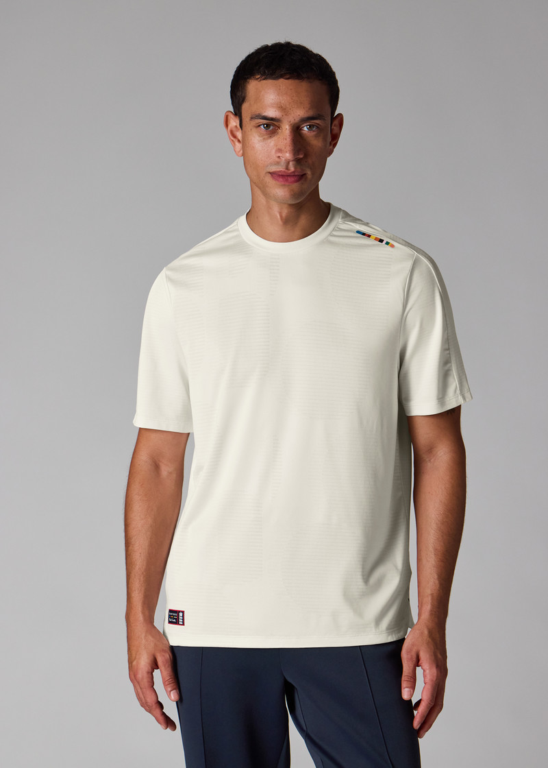Paul Smith + Castore - Whisper White Jacquard T-Shirt 8