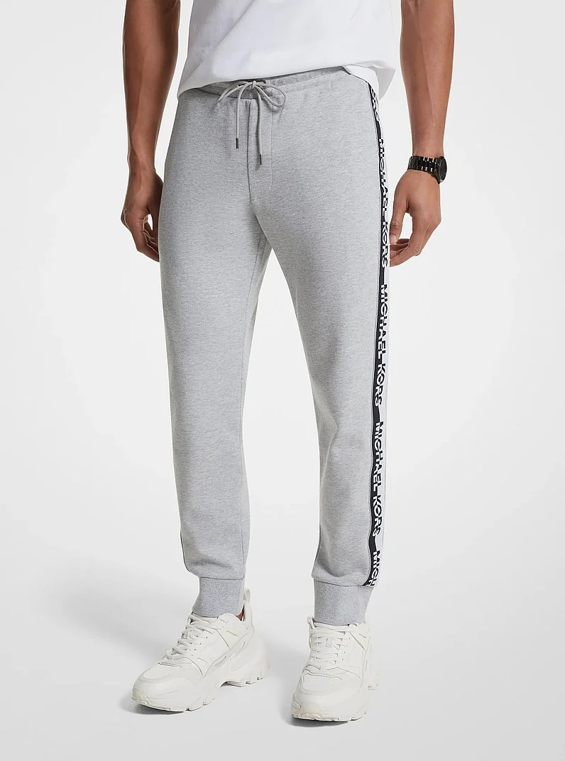 Logo Tape Cotton Blend Joggers - 1