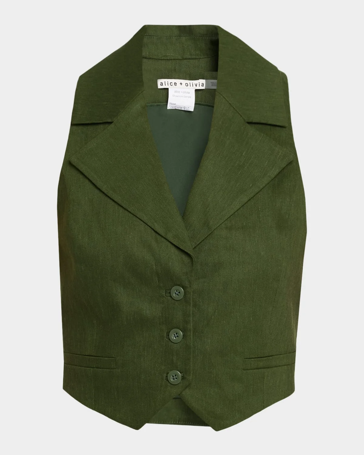 Donna Linen-Blend Vest - 1