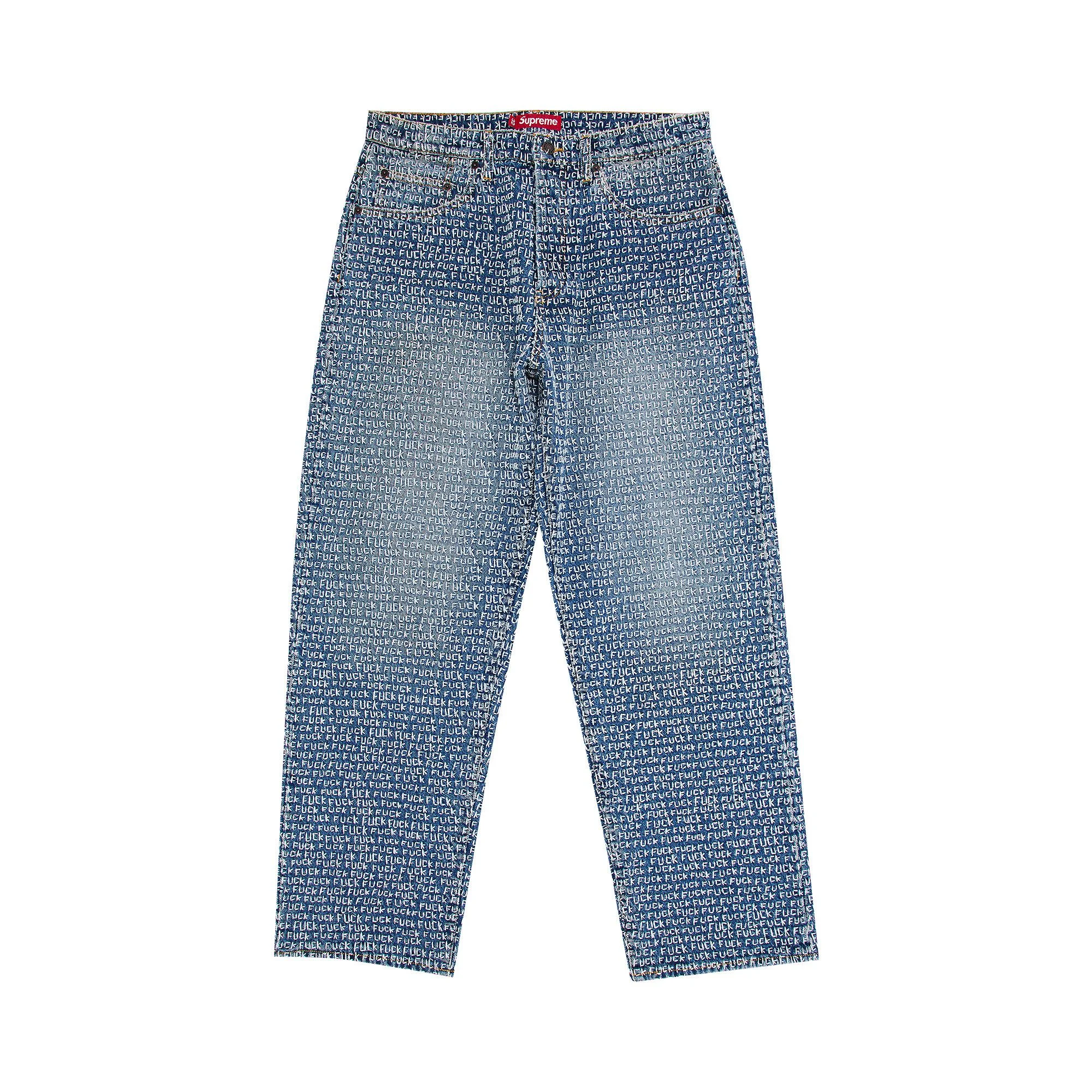 Supreme Fuck Stitch Loose Fit Jean 'Blue' - 1
