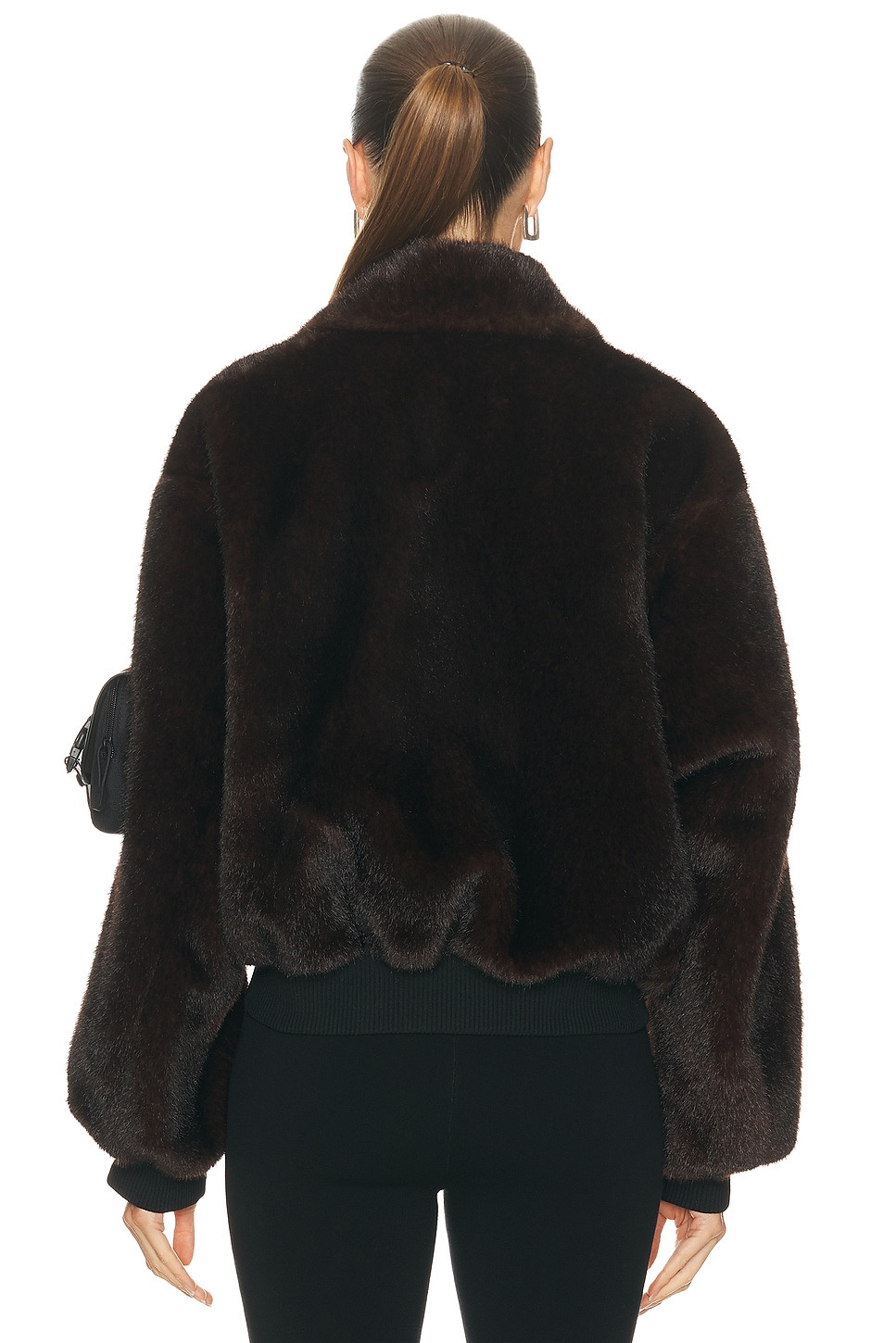 Faux Fur Bomber Jacket - 4