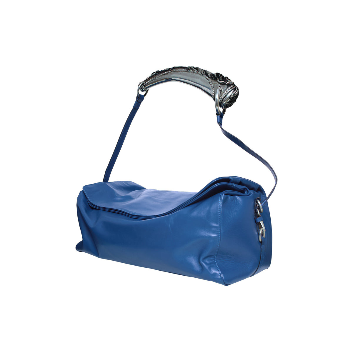 WEEKEND ROSE HANDLE BAG (BLUE) - 2
