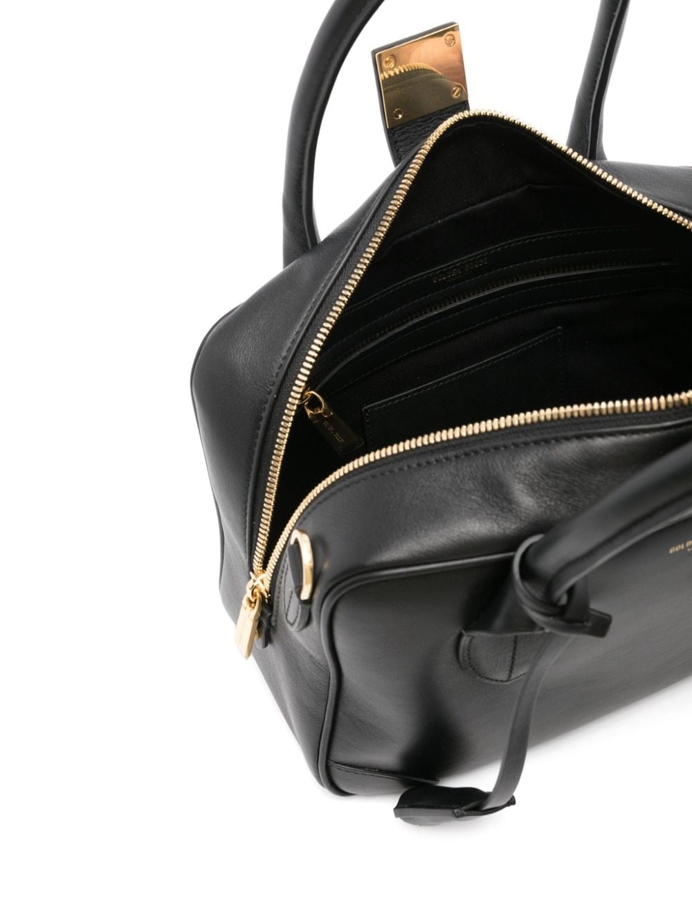 logo-print leather tote bag - 5