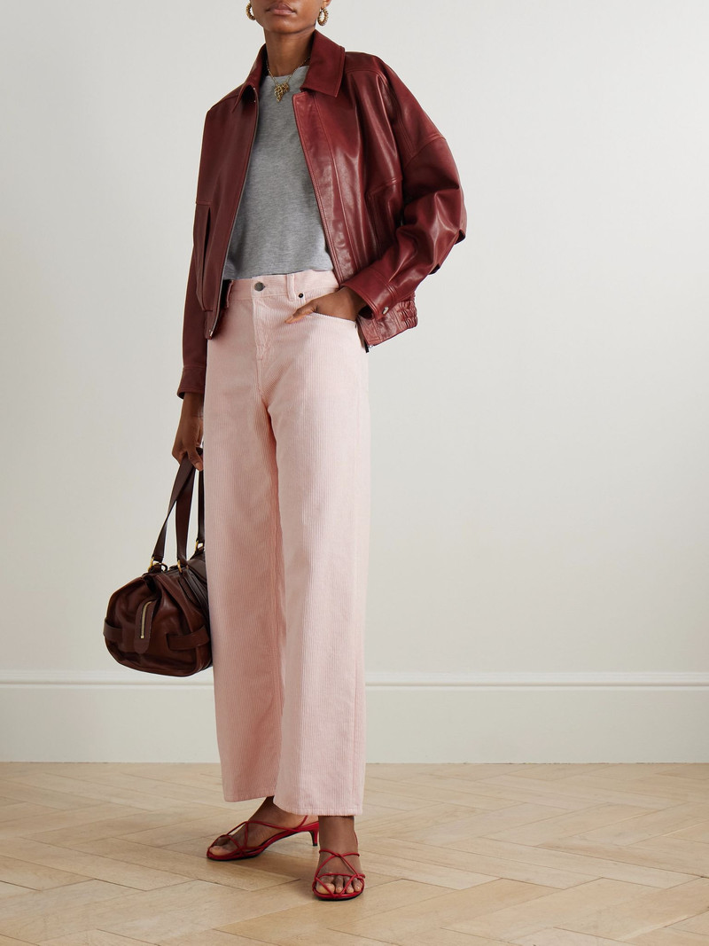 HAIKURE Bonnie cotton-corduroy pants Pink outlook