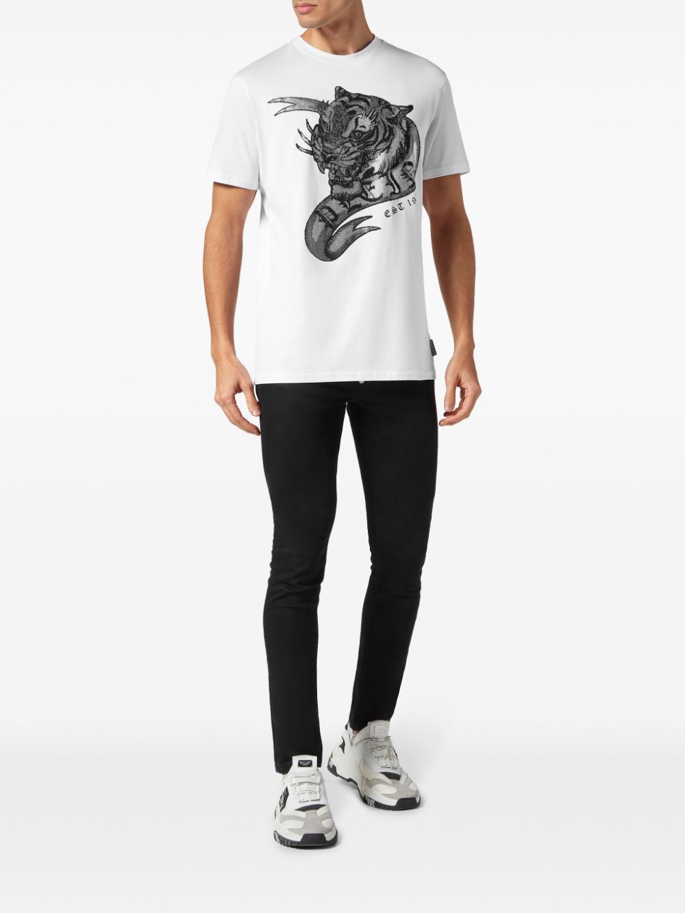 SS Tattoo tiger-print t-shirt - 2