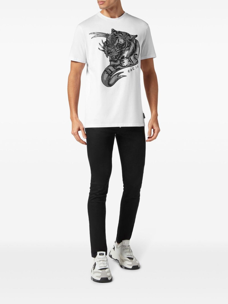 PHILIPP PLEIN SS Tattoo tiger-print t-shirt outlook