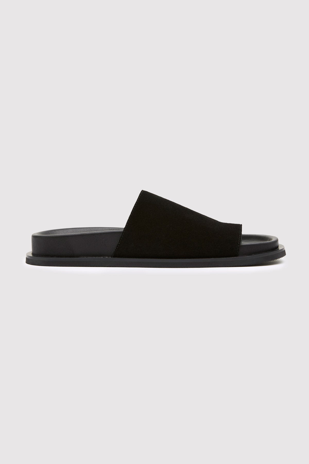 Loe Suede Slide - Black - 4