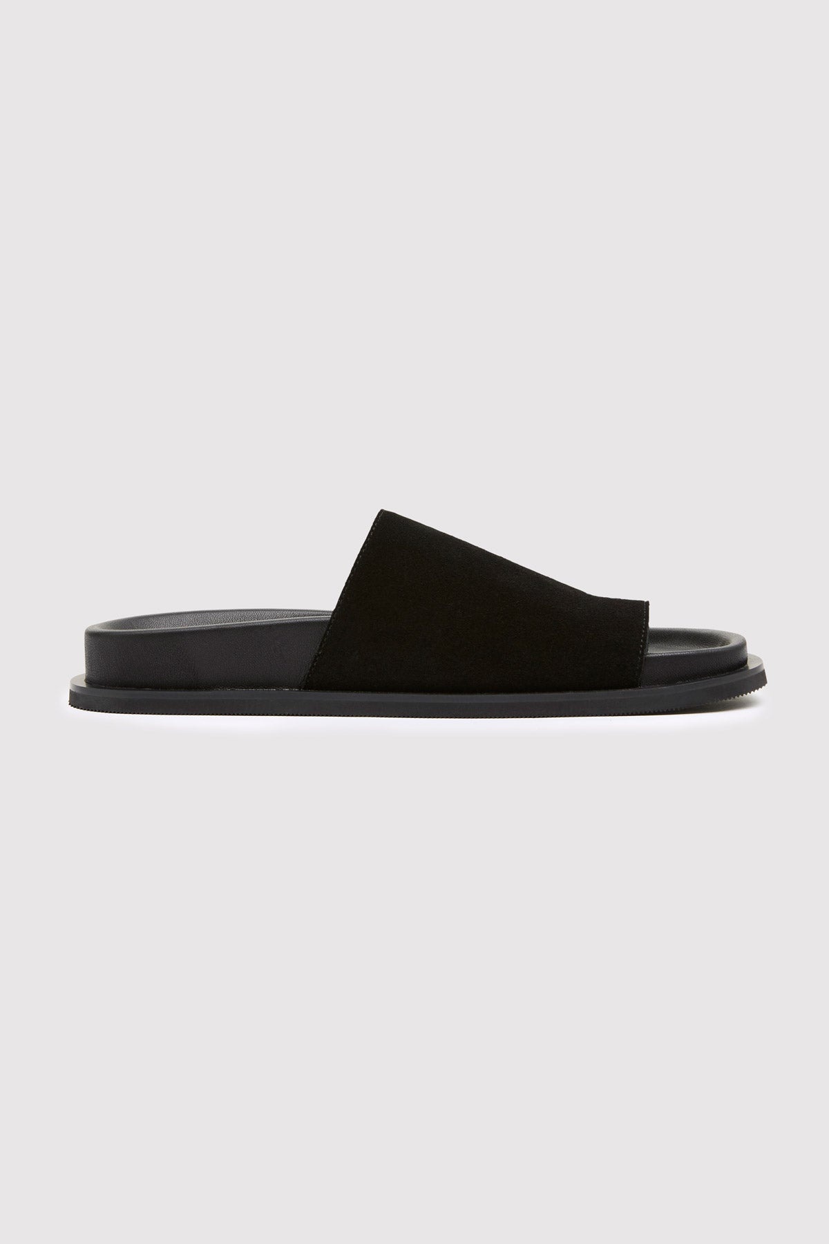 Loe Suede Slide - Black - 4