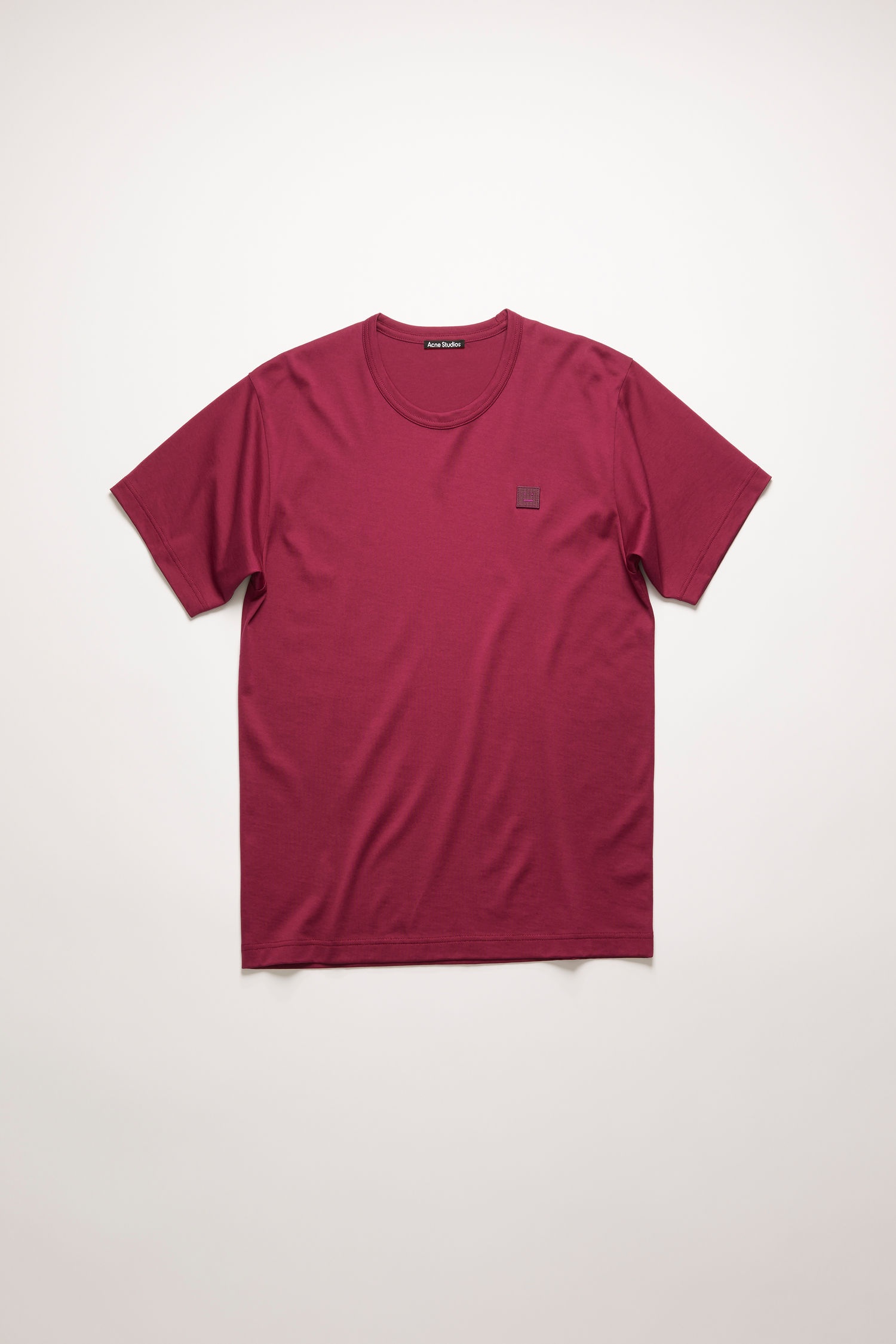 Slim fit t-shirt dark pink - 1