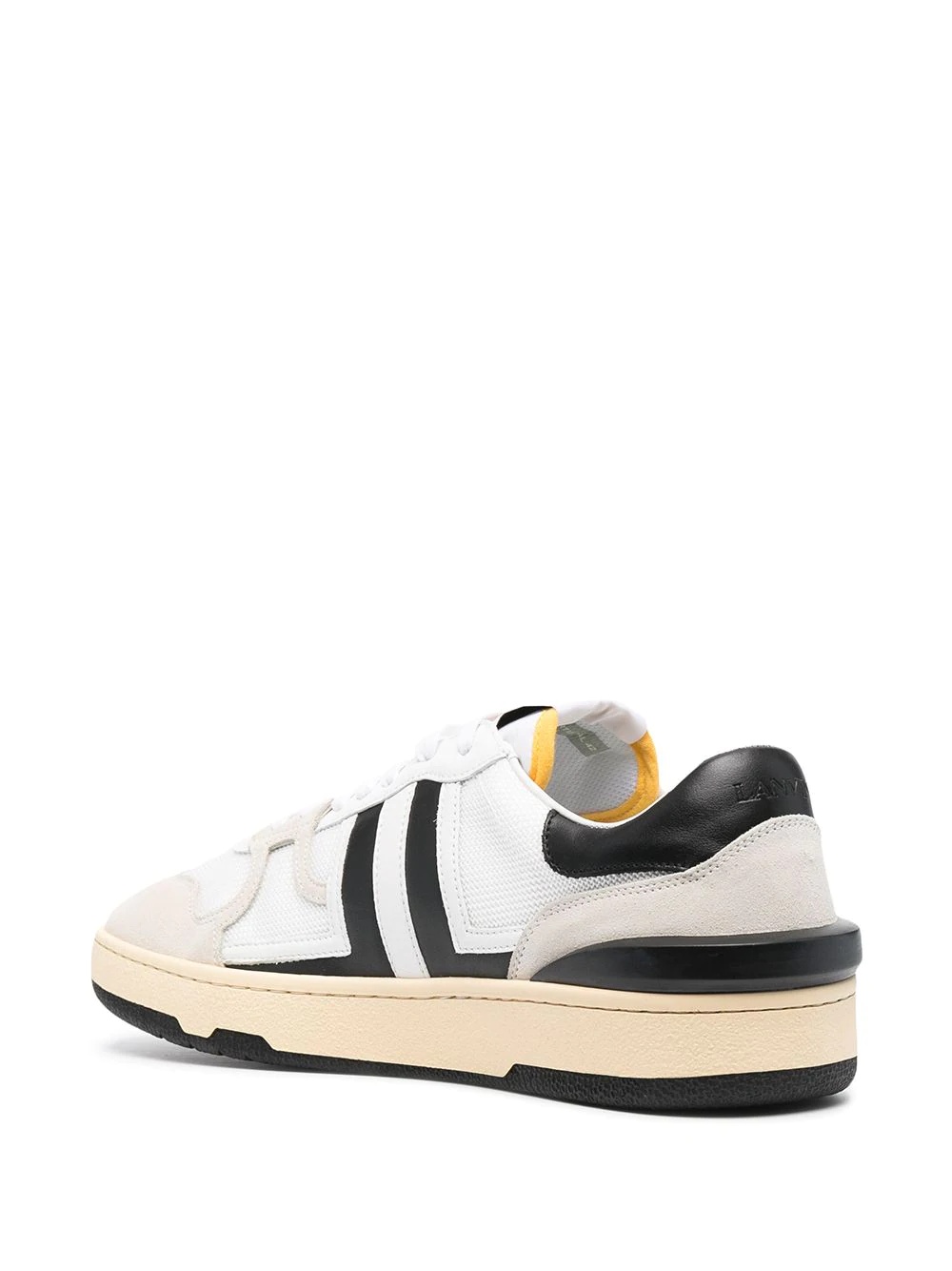 panelled low-top sneakers - 3