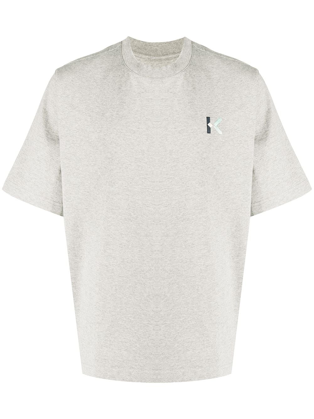 embroidered-logo T-shirt - 1