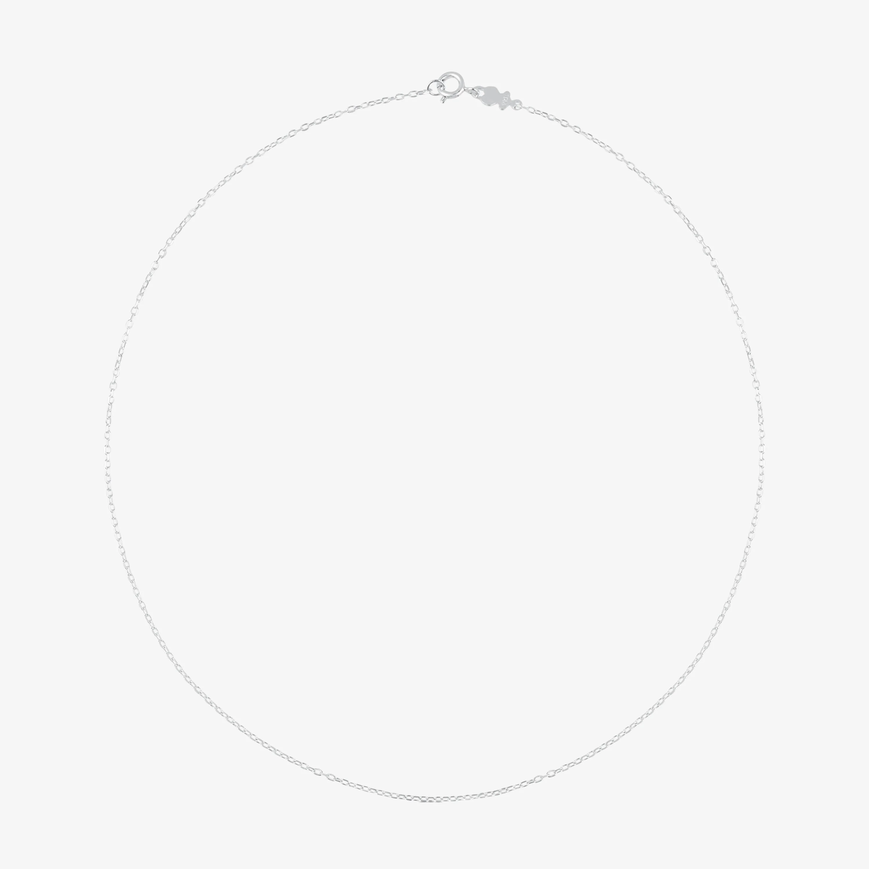 Silver Choker with oval rings measuring 45 cm TOUS Chain - 1
