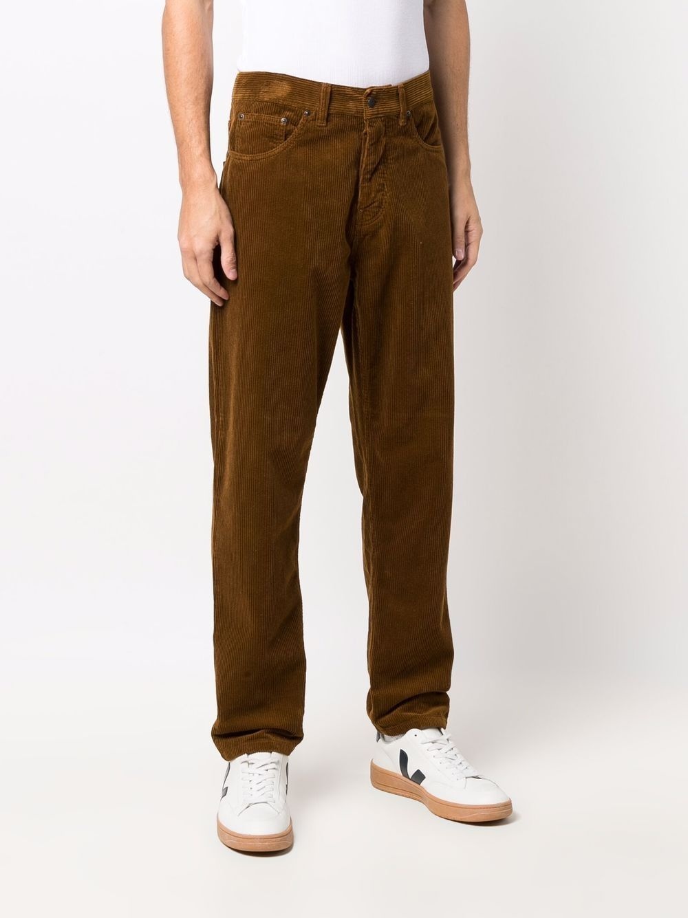 corduroy straight-leg trousers - 3