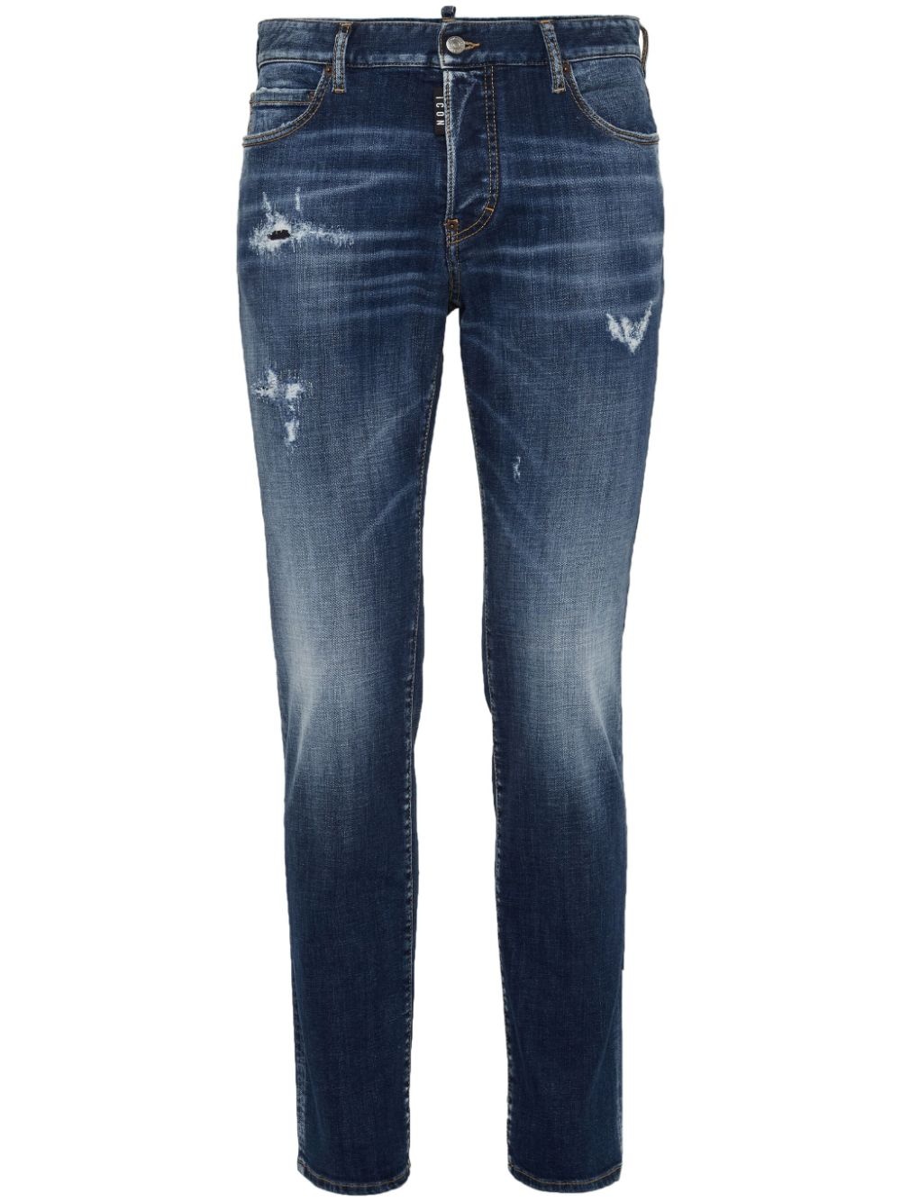 distressed skinny jeans - 1