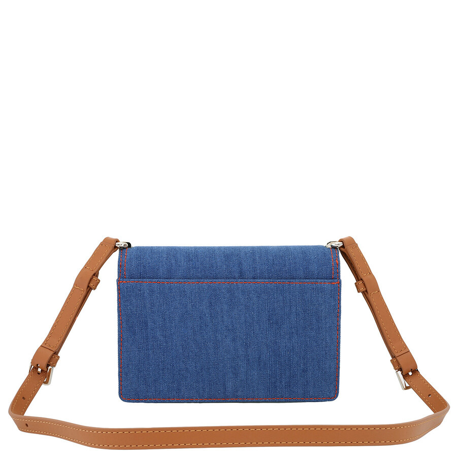 Furla Mini Denim Logo Clasp Shoulder Bag - 4
