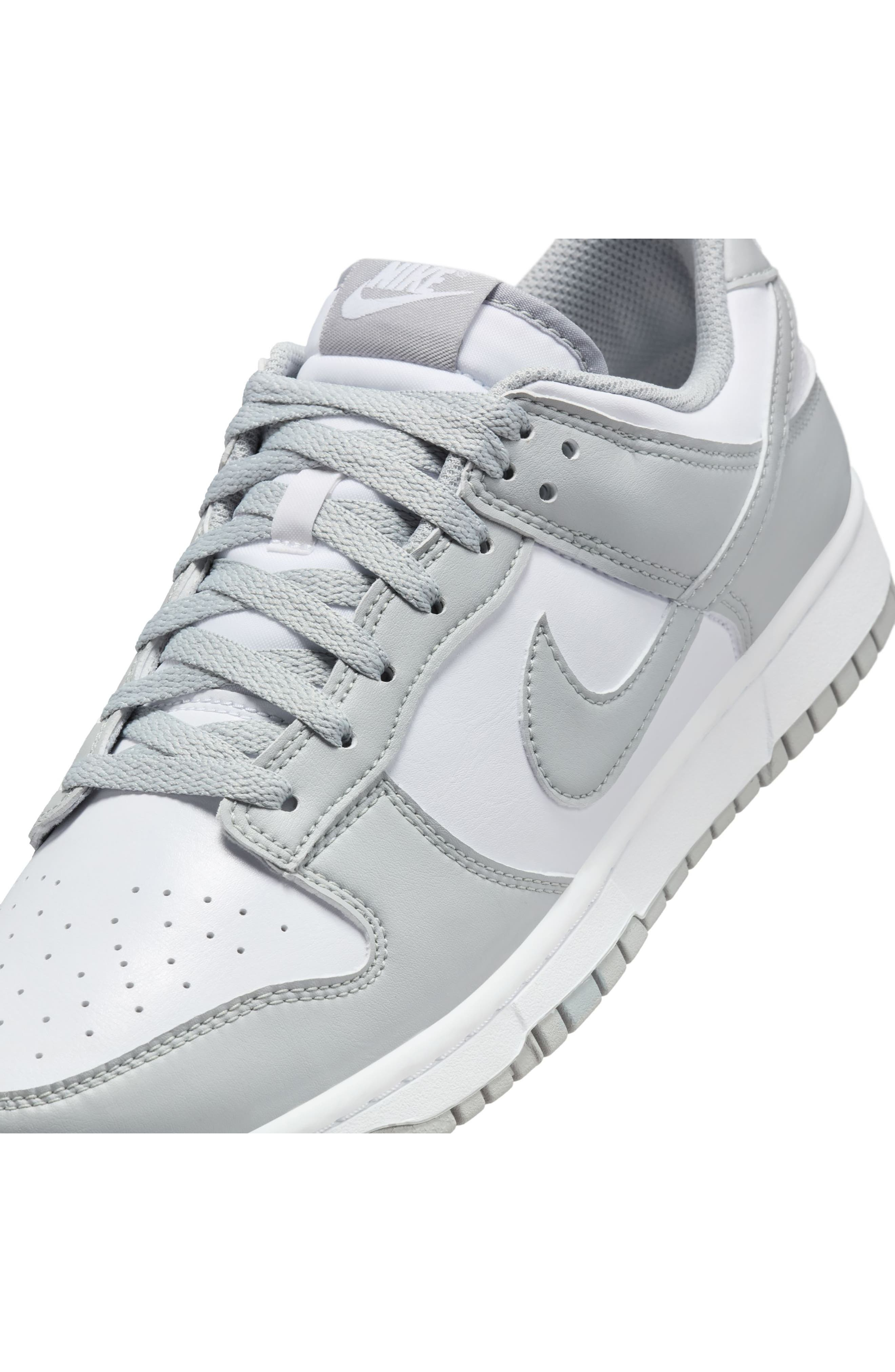 Nike Dunk Low Retro Basketball Sneaker in 105 White/ltskgy at Nordstrom - 8