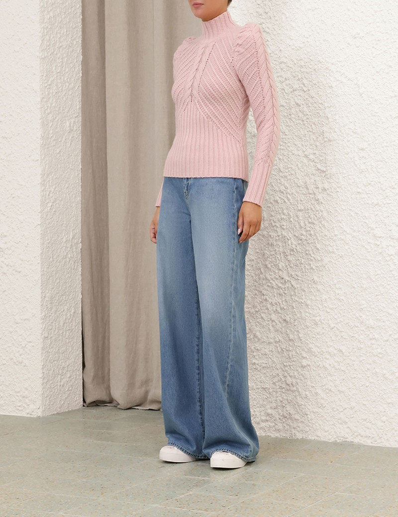 CRUSH TURTLENECK CABLE SWEATER 3