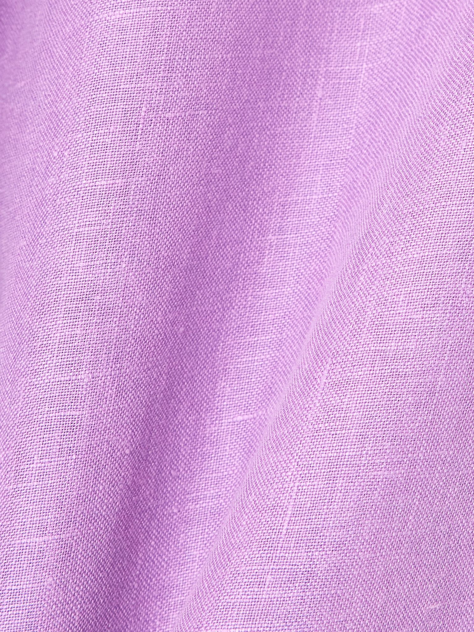 L'intemporel Mignonette linen shirt Purple - 6