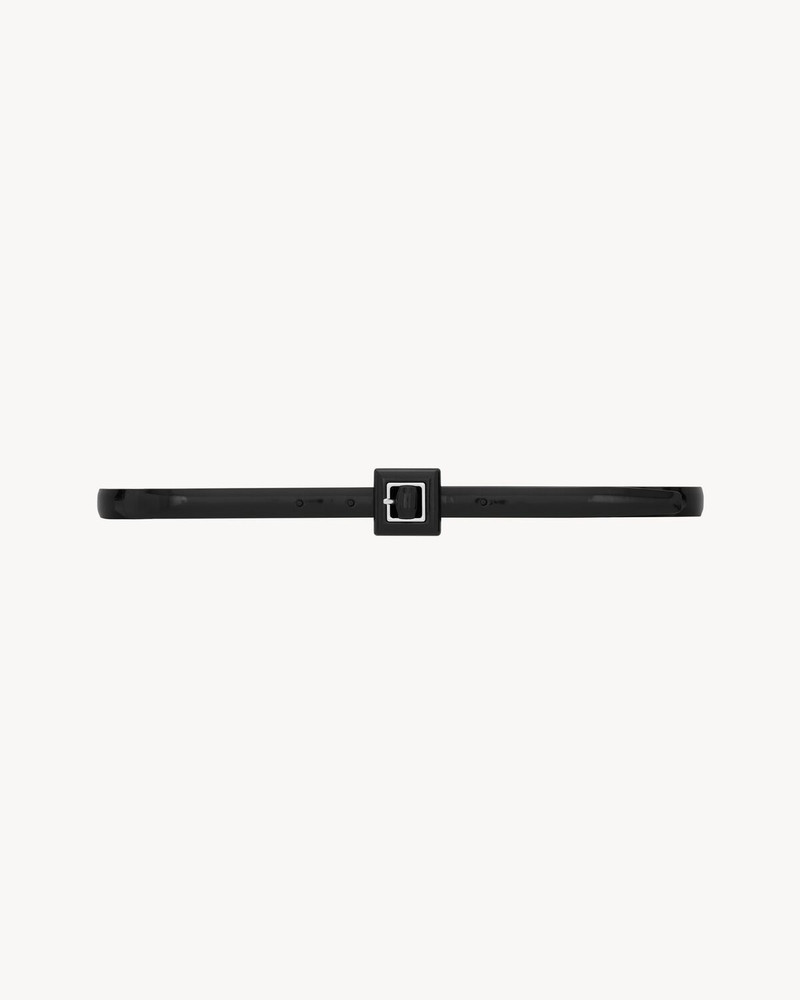 RECOUVERTE BUCKLE BELT IN BRUSHED LEATHER - 1